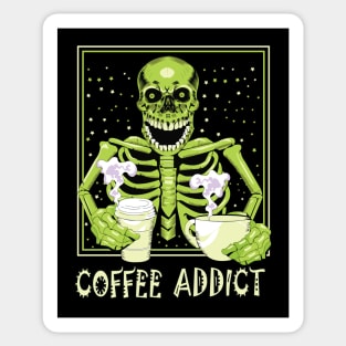 Coffee Addict design Sticker